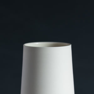 Conical Porcelain Vase - Winter Shore
