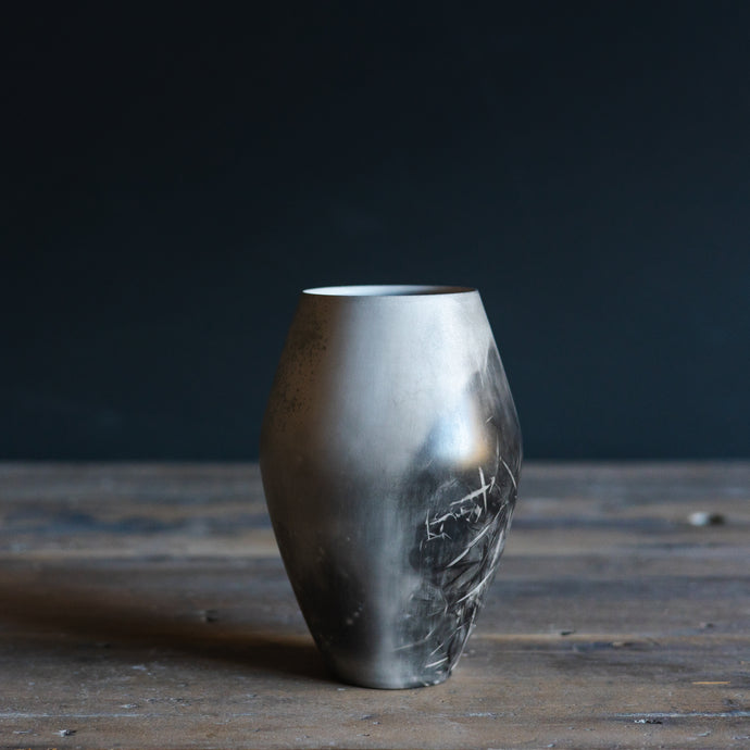 A20| Smoke Fired Porcelain Vase