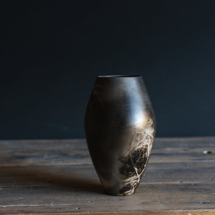 A2 | Smoke Fired Porcelain Vase