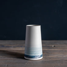 Load image into Gallery viewer, Conical Porcelain Vase - Summer Shore