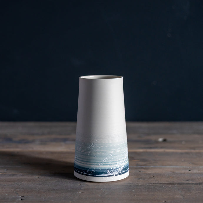 Conical Porcelain Vase - Summer Shore
