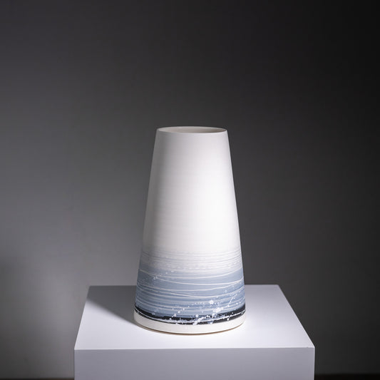 Porcelain Vase | Large | Winter Shore | 26 x 15 x 10cm