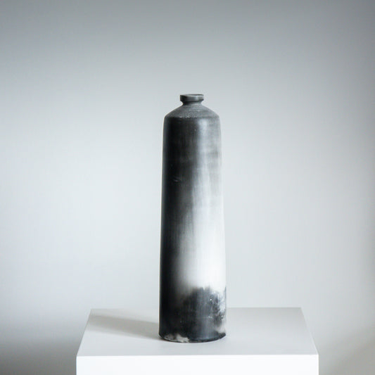 D15 | Smoke Fired Bottle | H: 23cm - D: 7cm