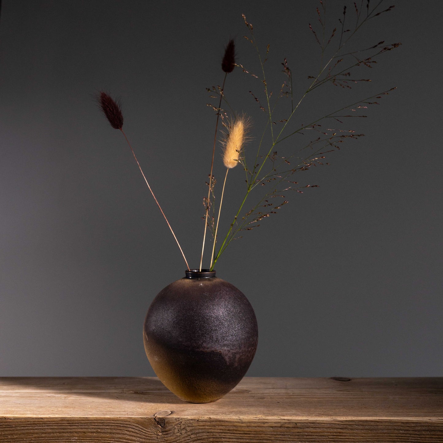 L&S 11 | H: 13cm - D:12cm | Plum / Brown