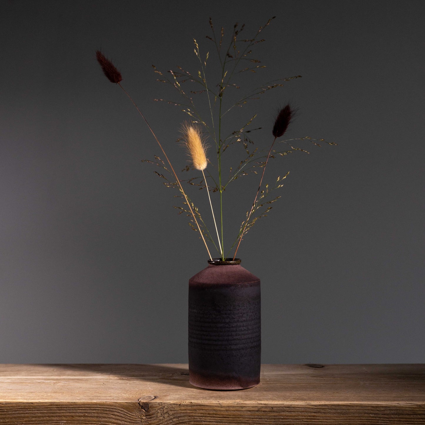 L&S 18 | H: 13cm- D: 7cm | Plum / Brown