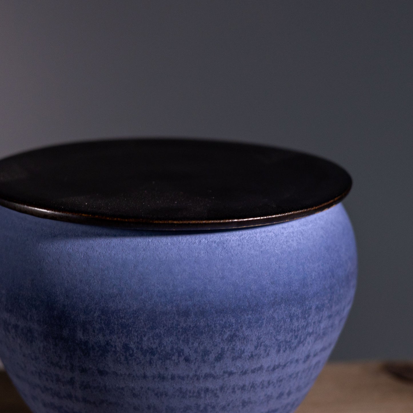 L&S 02 | Keepsake Jar | H: 10cm- D: 13cm | Marine Blue