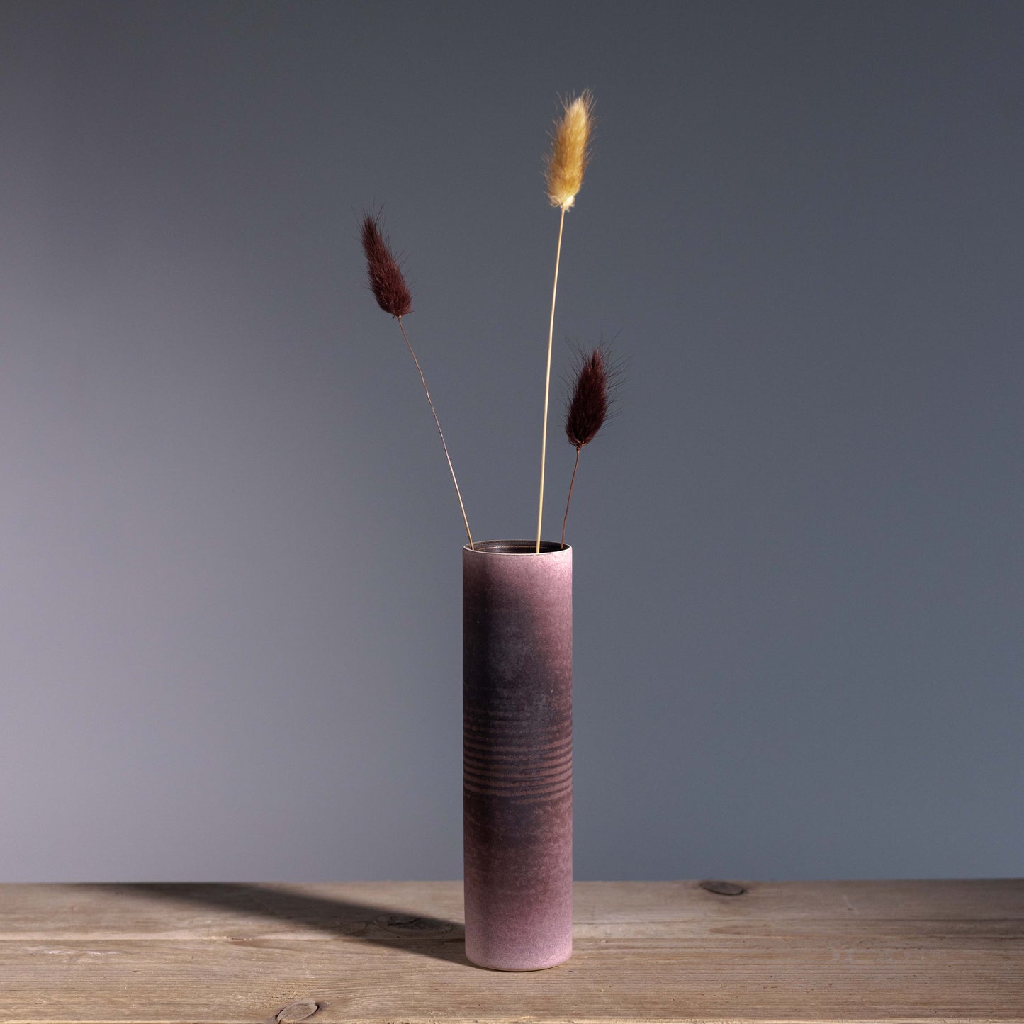 L&S Bud Vase 18 | H: 17cm- D: 4.5cm | Plum / Brown